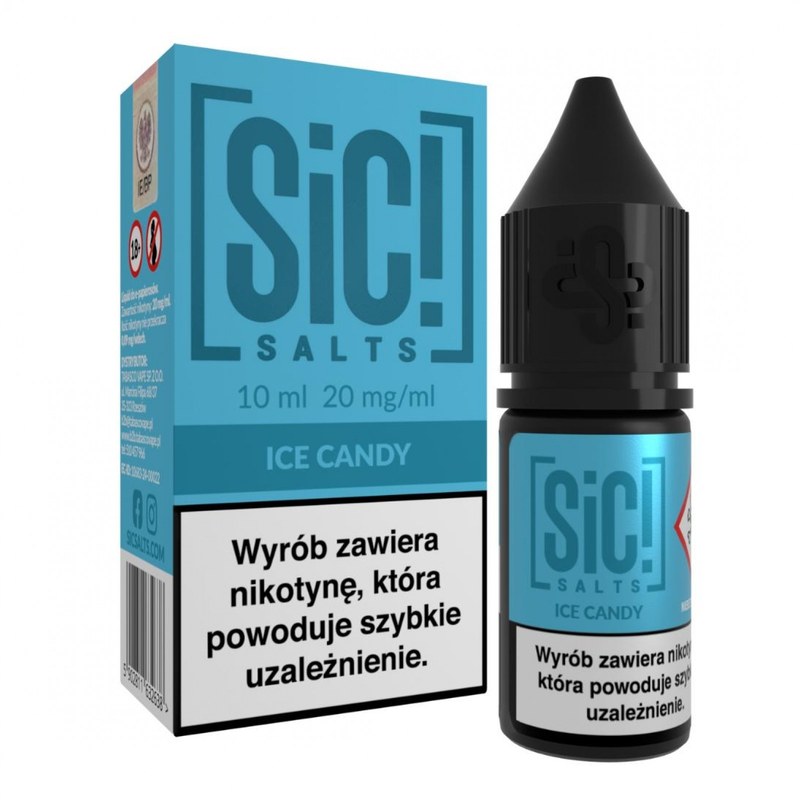 Liquid SIC! Salts Cukierki Lodowe — sól nikotynowa 20 mg, 10 ml
