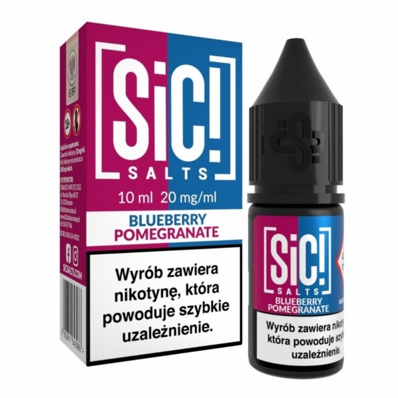 Liquid SIC! Salts Borówka Granat — sól nikotynowa 20 mg, 10 ml