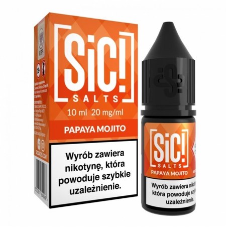 Liquid SIC! Salts Papajowe Mojito — sól nikotynowa 20 mg, 10 ml