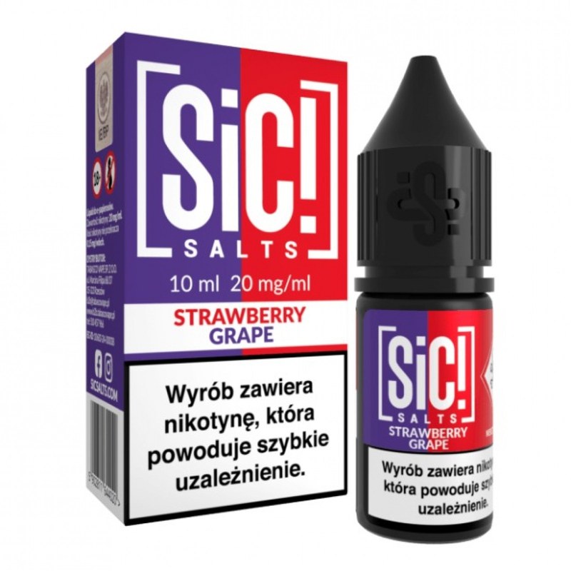 Liquid SIC! Salts Truskawka Winogrono — sól nikotynowa 20 mg, 10 ml