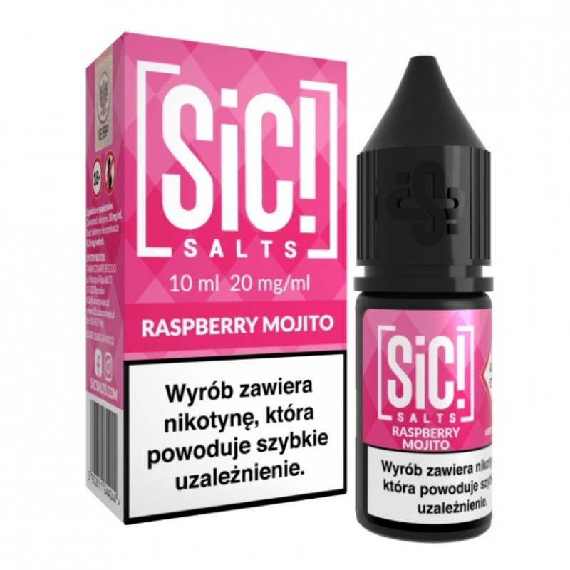 Liquid SIC! Salts Malinowe Mojito — sól nikotynowa 20 mg, 10 ml