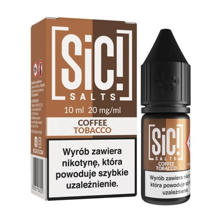 Liquid SIC! Salts Kawa Tytoń — sól nikotynowa 20 mg, 10 ml