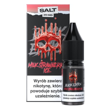 Liquid Dark Line Salt Black Edition Milk Strawberry Ice — sól nikotynowa 20 mg, 10 ml