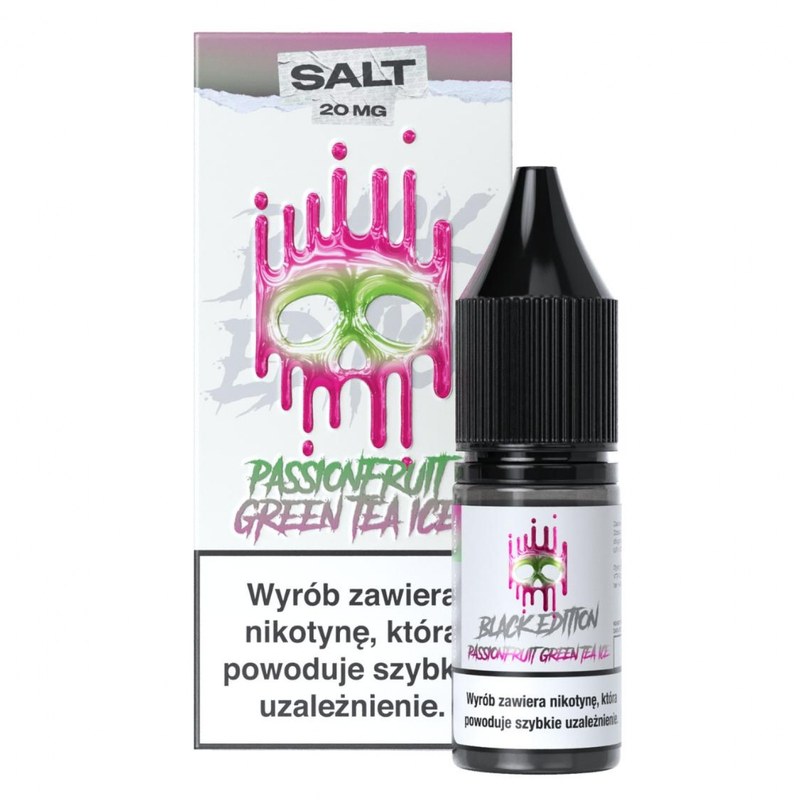 Liquid Dark Line Salt Black Edition Passionfruit Green Tea Ice — sól nikotynowa 20 mg, 10 ml