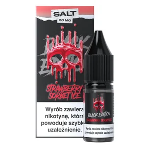 Liquid Dark Line Salt Black Edition Strawberry Sorbet Ice — sól nikotynowa 20 mg, 10 ml