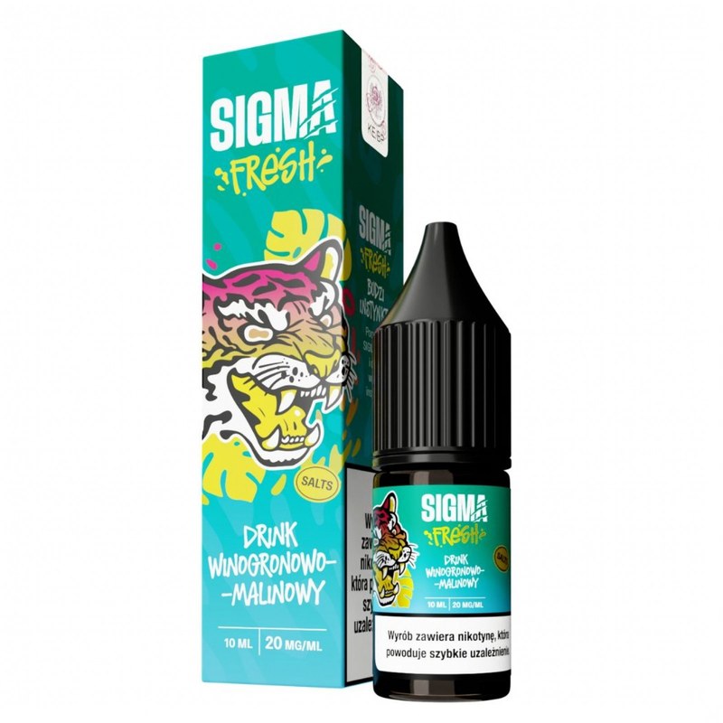 Liquid Sigma Fresh Salt Drink Winogronowo-Malinowy — sól nikotynowa 20 mg, 10 ml