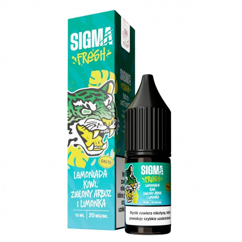 Liquid Sigma Fresh Salt Lemoniada Kiwi Zielony Arbuz Limonka — sól nikotynowa 20 mg, 10 ml