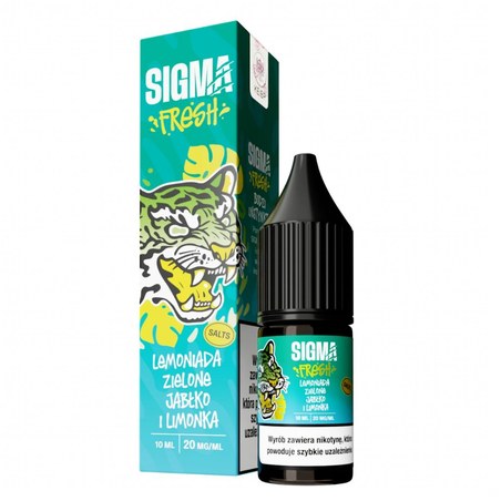Liquid Sigma Fresh Salt Lemoniada Zielone Jabłko Limonka — sól nikotynowa 20 mg, 10 ml