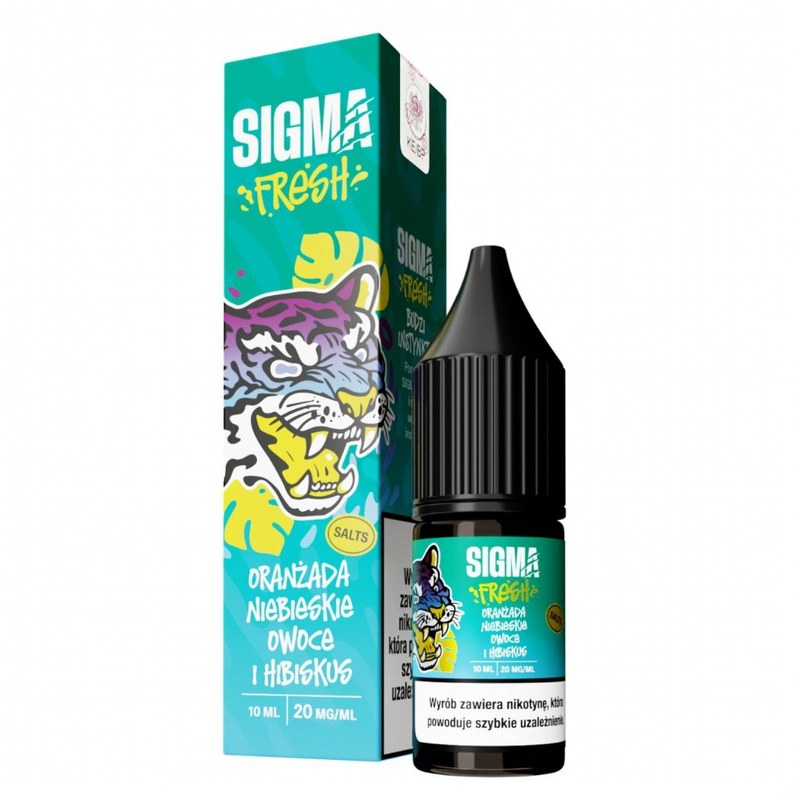 Liquid Sigma Fresh Salt Oranżada Niebieskie Owoce Hibiskus — sól nikotynowa 20 mg, 10 ml