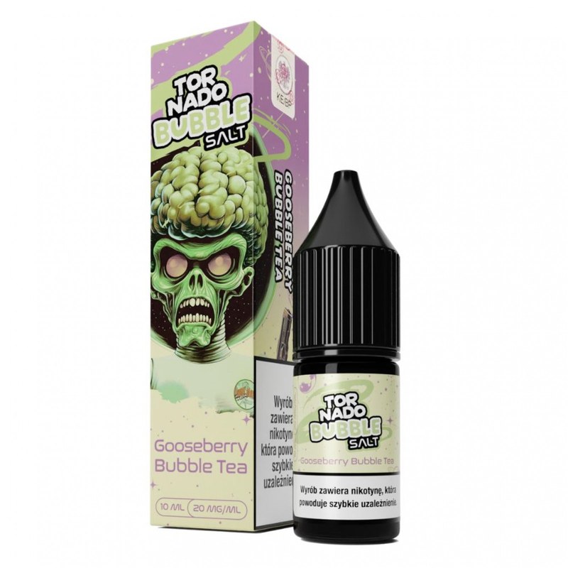 Liquid Tornado Salt Gooseberry Bubble Tea — sól nikotynowa 20 mg, 10 ml