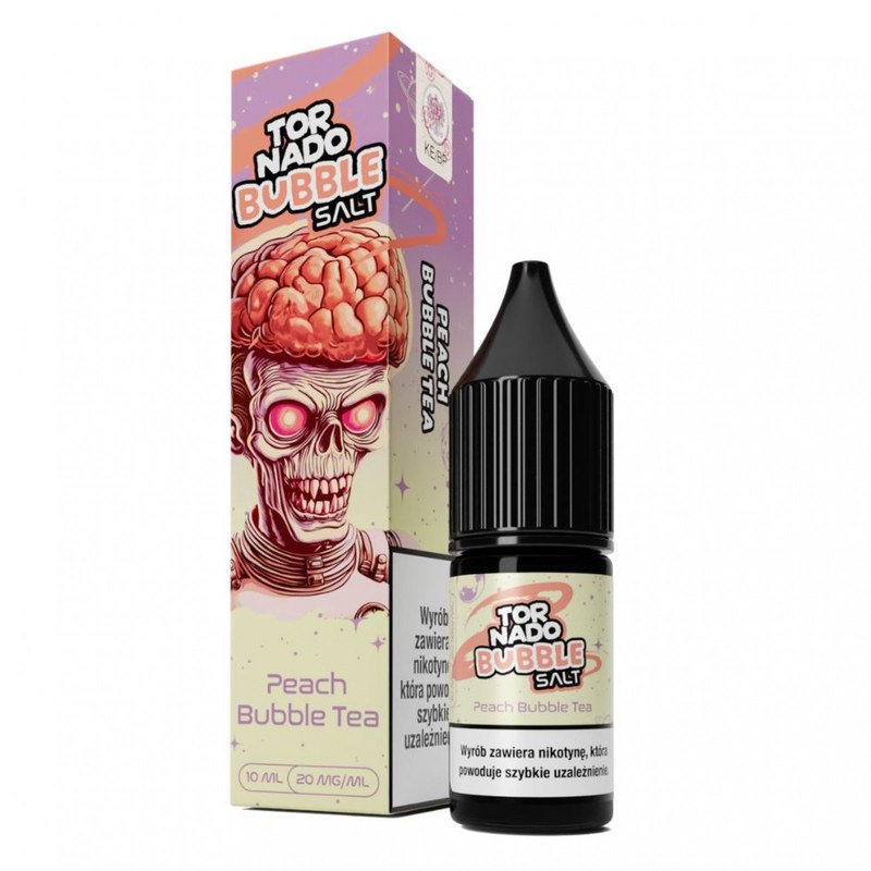 Liquid Tornado Salt Peach Bubble Tea — sól nikotynowa 20 mg, 10 ml
