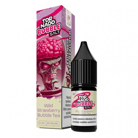 Liquid Tornado Salt Wild Strawberry Bubble Tea — sól nikotynowa 20 mg, 10 ml