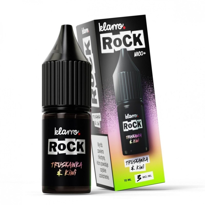 Liquid Klarro Rock Truskawka Kiwi — 10 ml, nikotyna klasyczna