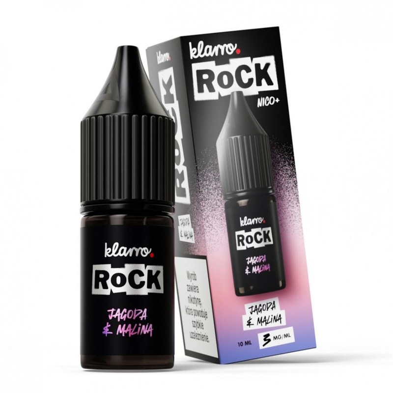 Liquid Klarro Rock Jagoda Malina — 10 ml, nikotyna klasyczna