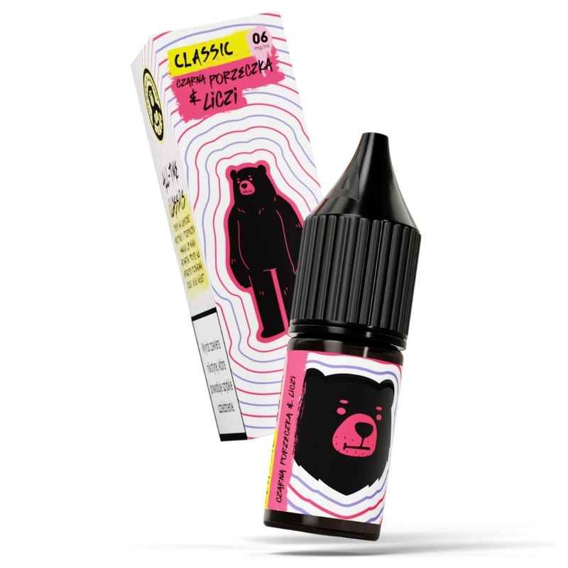 Liquid Go Bears Classic Czarna Porzeczka & Liczi — 10 ml, nikotyna klasyczna