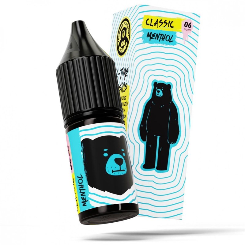 Liquid Go Bears Classic Menthol — 10 ml, nikotyna klasyczna