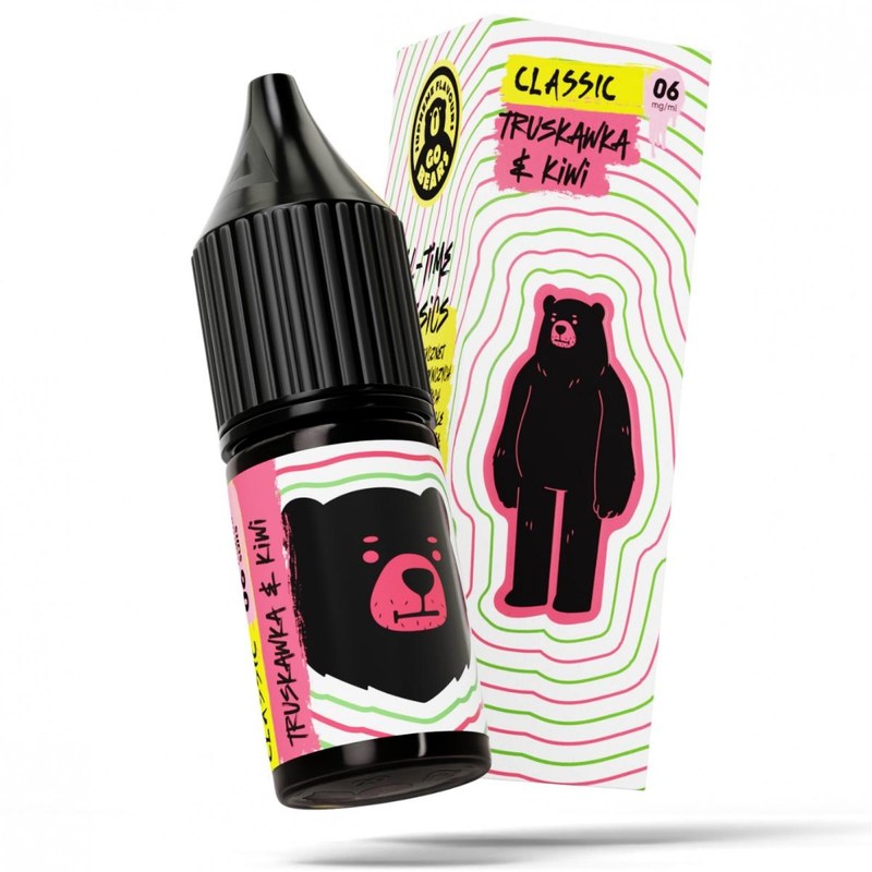 Liquid Go Bears Classic Truskawka & Kiwi — 10 ml, nikotyna klasyczna