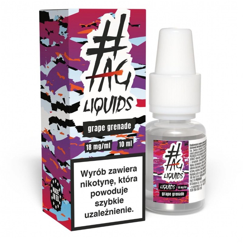 Liquid TAG Classic Grape Grenade — 10 ml, nikotyna klasyczna