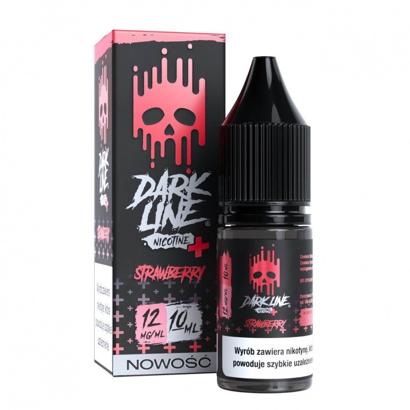 Liquid Dark Line Nicotine+ Strawberry — 10 ml, nikotyna klasyczna