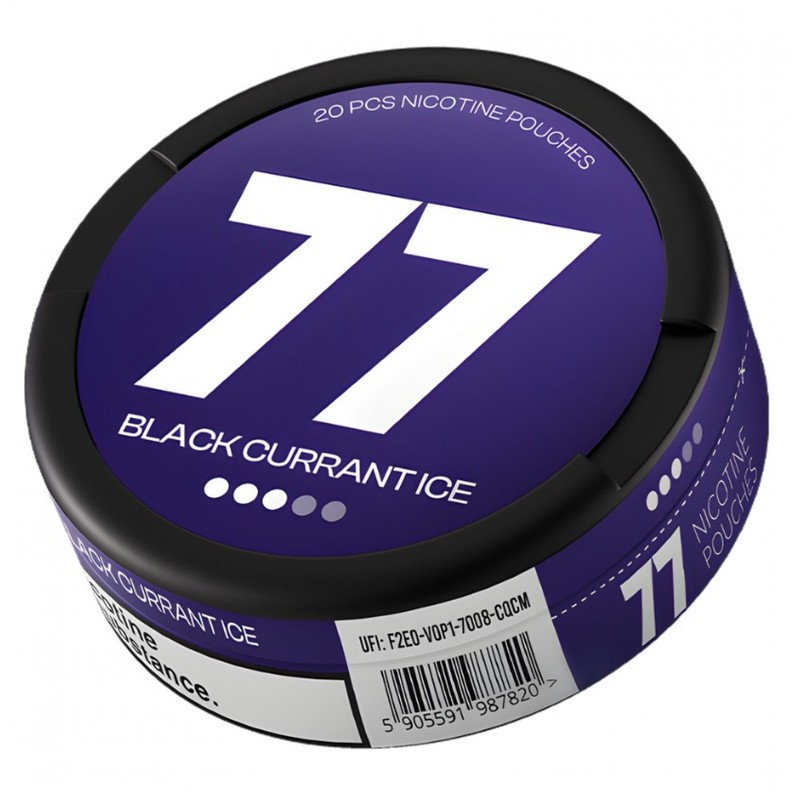 Saszetki nikotynowe 77 - Black Currant Ice 10,4 mg