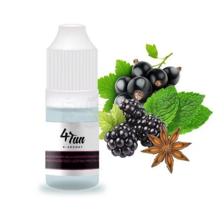 Aromat 4Fun 10ml - Czarna Porzeczka Jeźyna Mięta Anyź - Aromat 4Fun 10ml - Czarna Porzeczka Jeźyna Mięta Anyź -  - 9,98 z