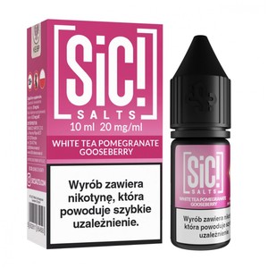 Liquid Sic! Salts 10ml o mocy 20 mg soli nikotynowej w smaku Biała Herbata Granat Agrest