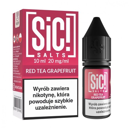 Liquid Sic! Salts 10ml o mocy 20 mg soli nikotynowej w smaku Czerwona Herbata Grejpfrut