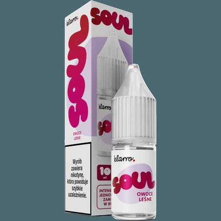 Liquid Klarro Soul Salt 10ml o mocy 20 mg soli nikotynowej w smaku Owoce Leśne