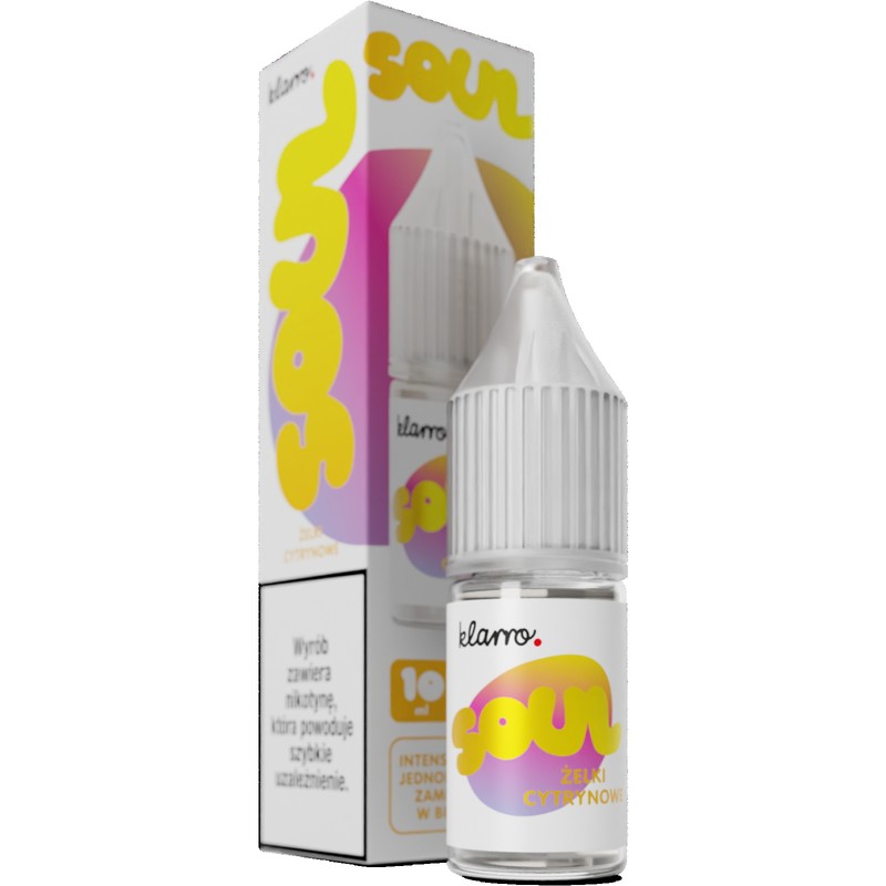 Liquid Klarro Soul Salt 10ml o mocy 20 mg soli nikotynowej w smaku Żelki Cytrynowe