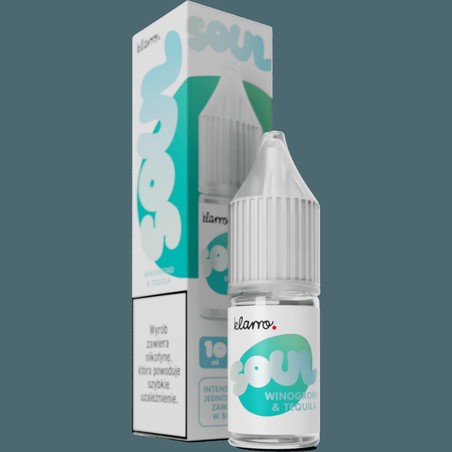 Liquid Klarro Soul Salt 10ml o mocy 20 mg soli nikotynowej w smaku Winogrono Tequila