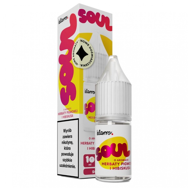 Liquid Klarro Soul Salt 10ml o mocy 20 mg soli nikotynowej w smaku Herbata Pigwowa & Hibiskus