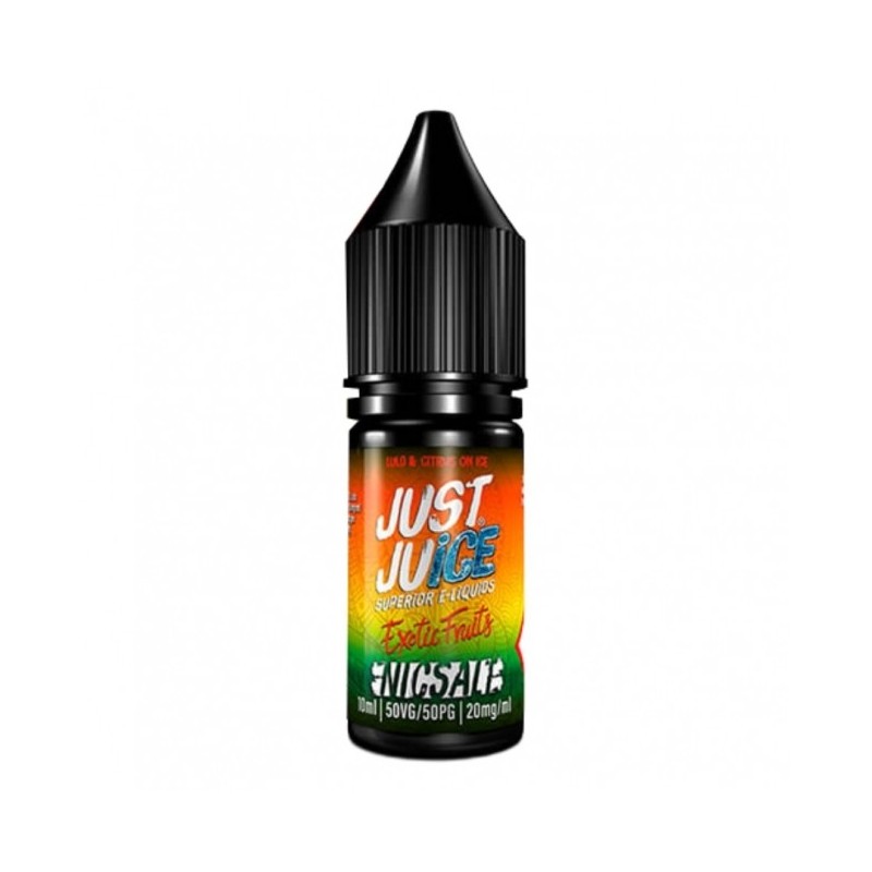Liquid Just Juice Exotic Fruits 10ml o mocy 20 mg soli nikotynowej w smaku Lulo & Citrus On Ice