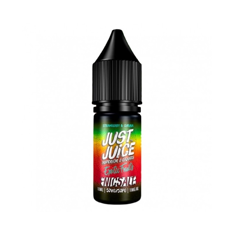 Liquid Just Juice Exotic Fruits 10ml o mocy 20 mg soli nikotynowej w smaku Strawberry & Curuba