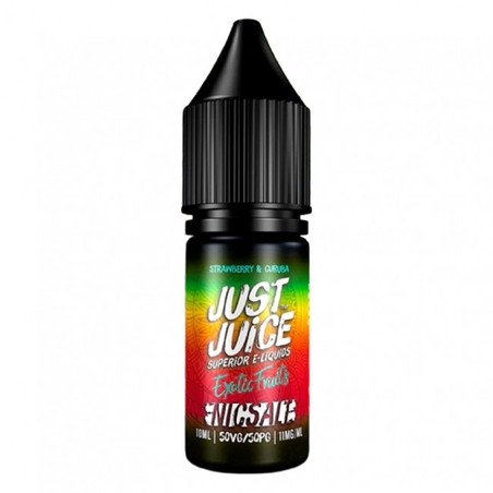 Liquid Just Juice Exotic Fruits 10ml o mocy 20 mg soli nikotynowej w smaku Strawberry & Curuba