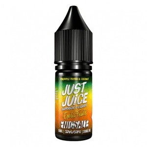 Liquid Just Juice Exotic Fruits 10ml o mocy 20 mg soli nikotynowej w smaku Pineapple Papaya & Coconut