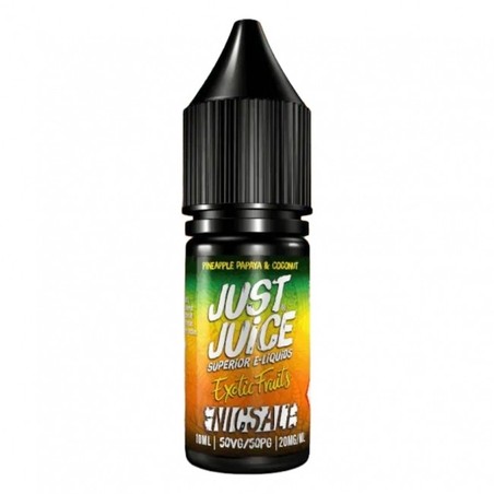 Liquid Just Juice Exotic Fruits 10ml o mocy 20 mg soli nikotynowej w smaku Pineapple Papaya & Coconut