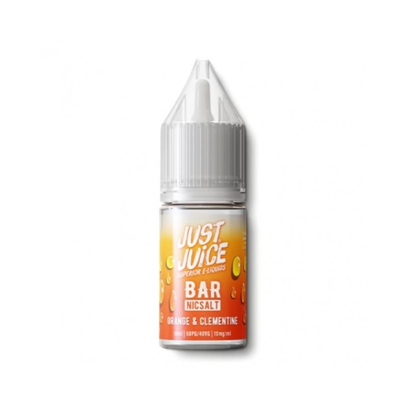 Liquid Just Juice BAR Salt 10ml o mocy 20 mg soli nikotynowej w smaku Orange Clementine