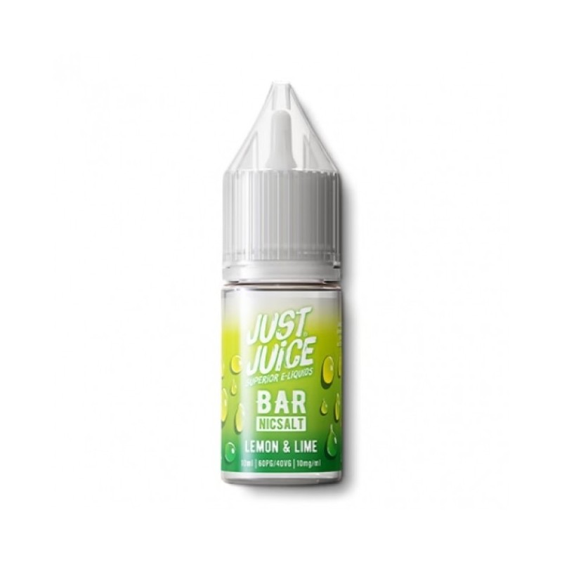 Liquid Just Juice BAR Salt 10ml o mocy 20 mg soli nikotynowej w smaku Lemon Lime