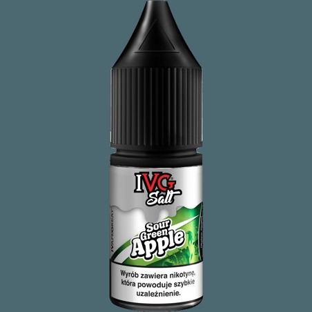 Liquid IVG Salt 10ml o mocy 20 mg soli nikotynowej w smaku Sour Green Apple