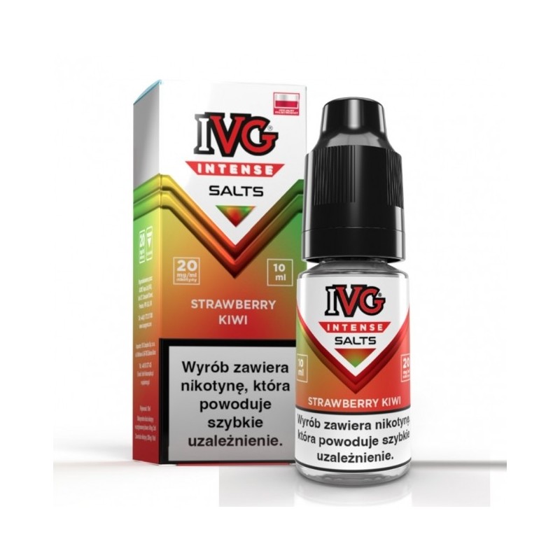 Liquid IVG Intense Salt 10ml o mocy 20 mg soli nikotynowej w smaku Strawberry Kiwi