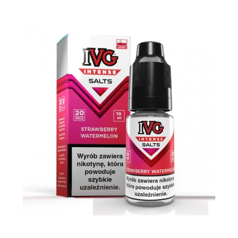 Liquid IVG Intense Salt 10ml o mocy 20 mg soli nikotynowej w smaku Strawberry Watermelon