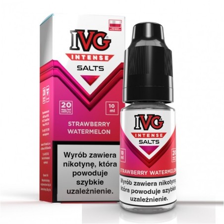 Liquid IVG Intense Salt 10ml o mocy 20 mg soli nikotynowej w smaku Strawberry Watermelon