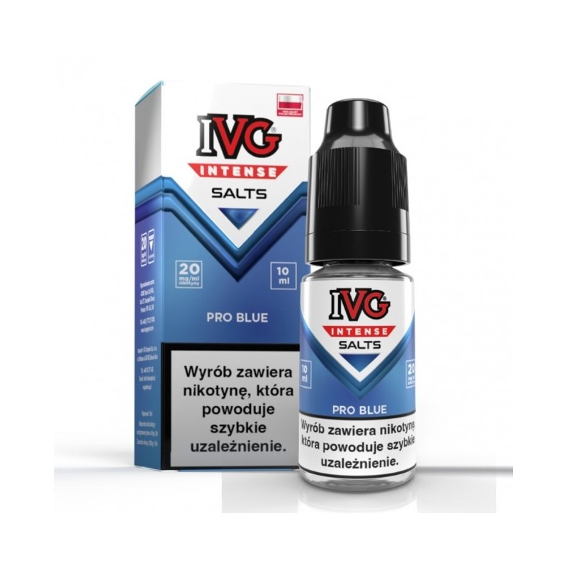 Liquid IVG Intense Salt 10ml o mocy 20 mg soli nikotynowej w smaku Pro Blue