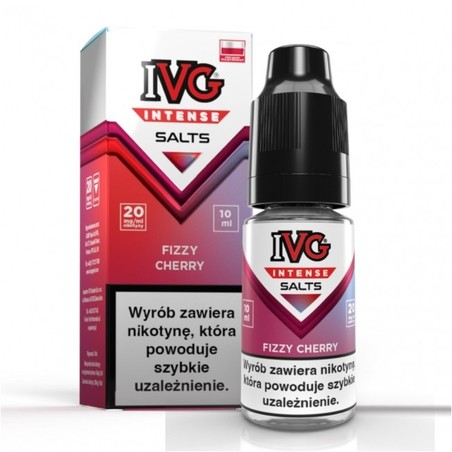 Liquid IVG Intense Salt 10ml o mocy 20 mg soli nikotynowej w smaku Fizzy Cherry