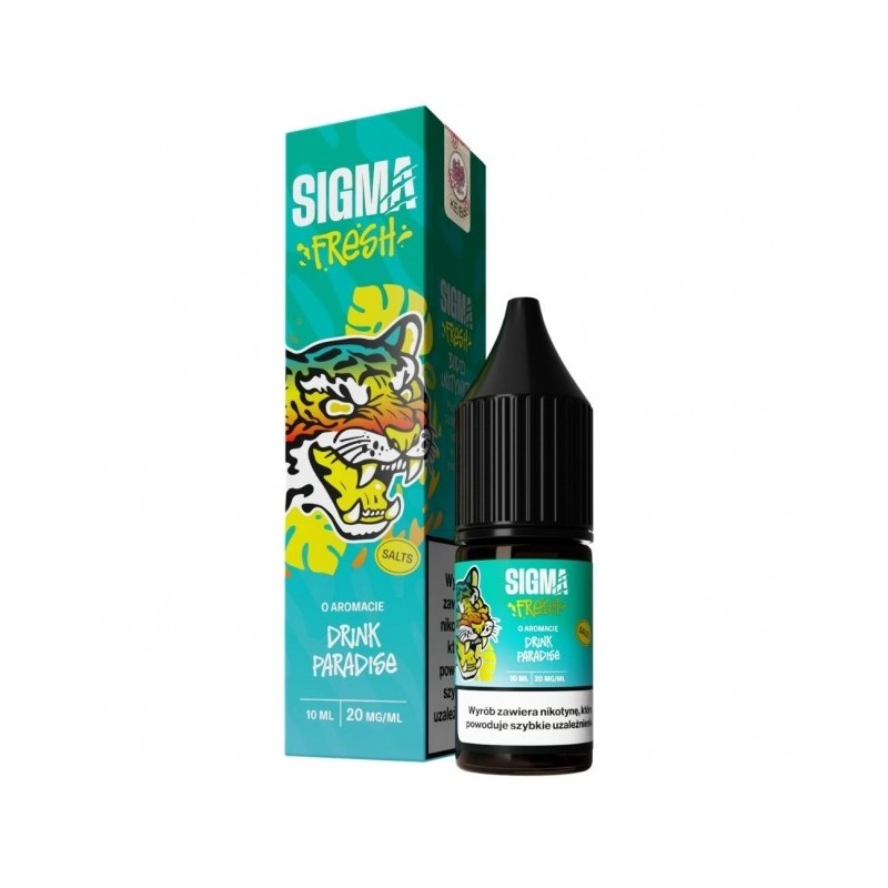 Liquid Sigma Fresh Salt 10ml o mocy 20 mg soli nikotynowej w smaku Drink Paradise
