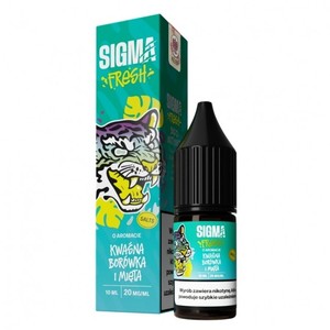 Liquid Sigma Fresh Salt 10ml o mocy 20 mg soli nikotynowej w smaku Kwaśna Borówka i Mięta