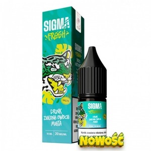 Liquid Sigma Fresh Salt 10ml o mocy 20 mg soli nikotynowej w smaku Drink Zielone Owoce Mięta