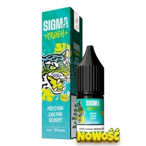 Liquid Sigma Fresh Salt 10ml o mocy 20 mg soli nikotynowej w smaku Mrożone Zielone Slushy