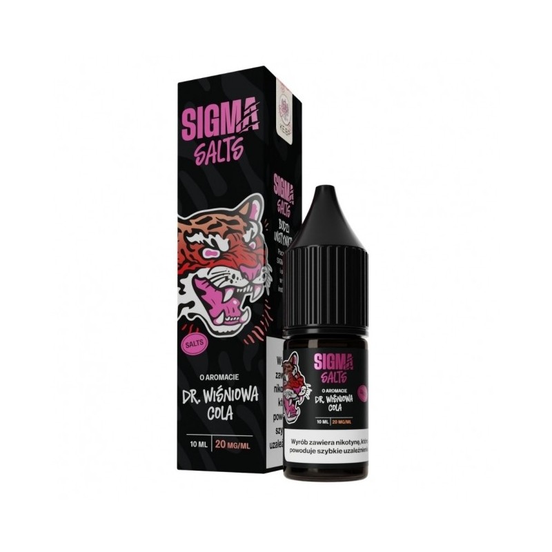 Liquid Sigma Salt 10ml o mocy 20 mg soli nikotynowej w smaku Dr. Wiśniowa Cola