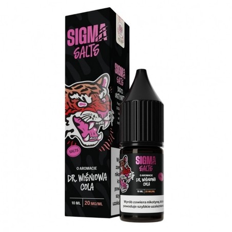 Liquid Sigma Salt 10ml o mocy 20 mg soli nikotynowej w smaku Dr. Wiśniowa Cola